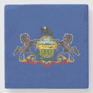 Pennsylvanias statsflagga stenunderlägg