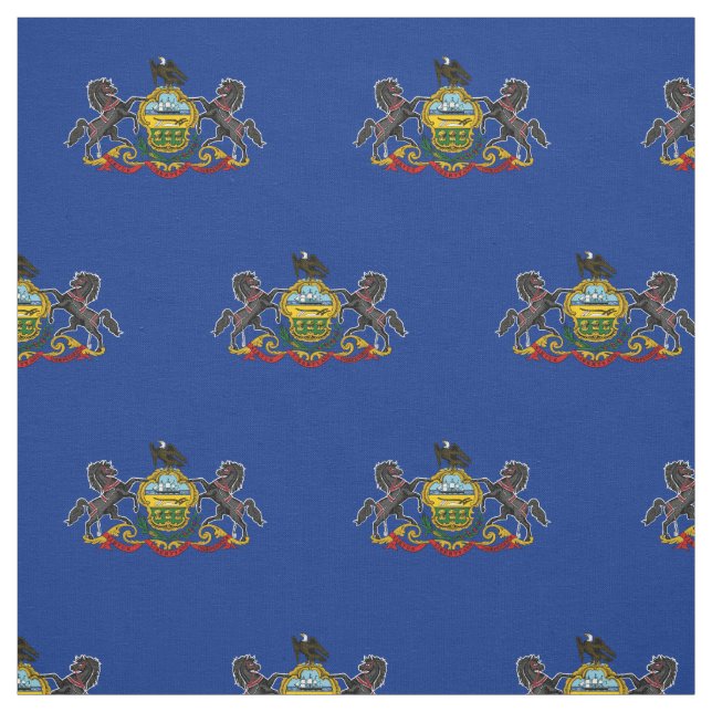 Pennsylvanias statsflagga tyg (Provkarta)