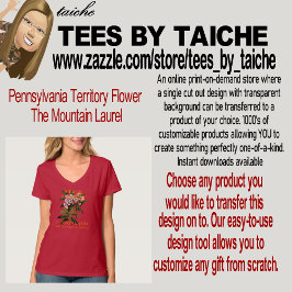 Pennsylvanias territorium blommar berget Laurel T Shirt