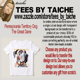 Pennsylvanias territorium Hund Great dane T Shirt