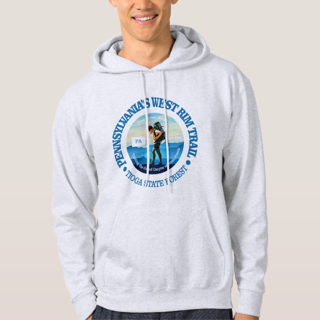 Pennsylvanias Väster Rim Trail Hoodie (Framsida)