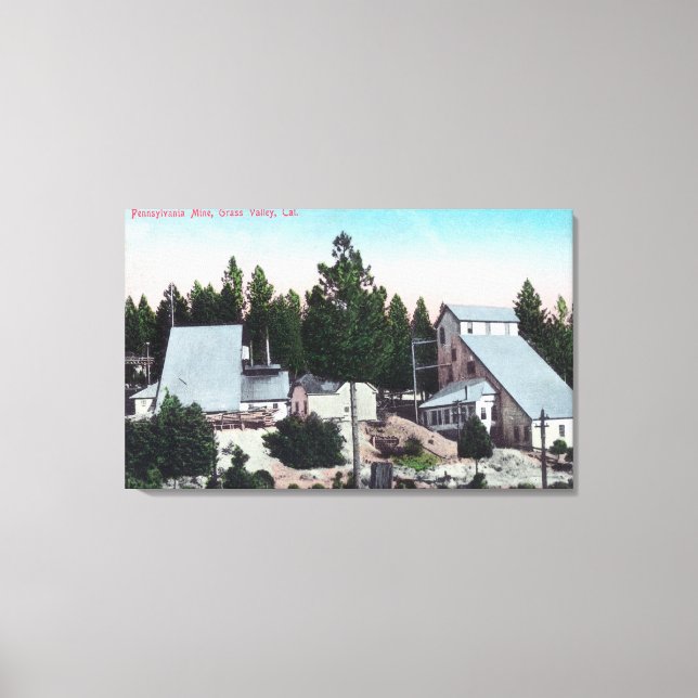 Pennsylvanias yttre vy canvastryck (Framsida)