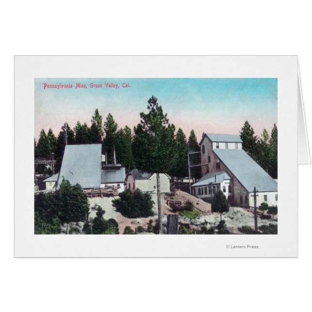 Pennsylvanias yttre vy hälsningskort (Framsidan Horizontal)