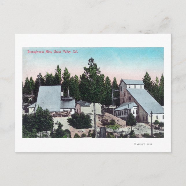 Pennsylvanias yttre vy vykort (Framsida)