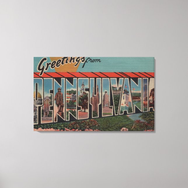 PennsylvaniaStor Brev ScenesPennsylvania Canvastryck (Framsida)