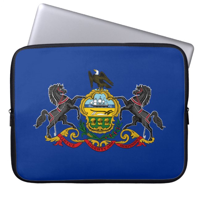 Pennsylvaniavlaggen Laptop Fodral (Framsidan)