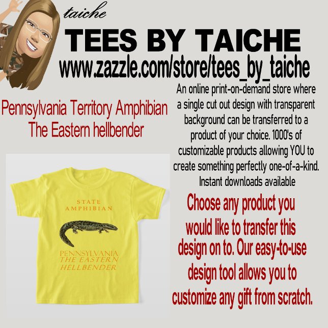 Pennsylvaniens territorialområde Amphibian Östran  T Shirt (Skapare uppladdad)