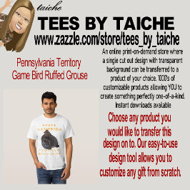 Pennsylvaniens territorium Vilt Bird Ruffed Grouse T Shirt