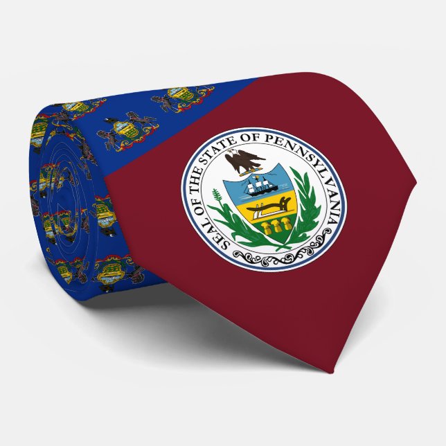Pennsylvaniska Flagga & förseglingen, Pennsylvania Slips (Rullad)