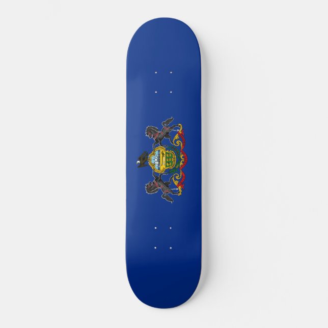 Pennsylvansk Flagga Mini Skateboard Bräda 18,5 Cm (Framsida)