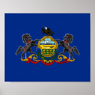 Pennsylvansk Flagga Poster