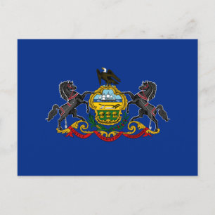 Pennsylvansk Flagga Vykort