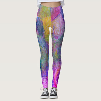 Pennteckning av ansikten på dessa anpassade tajta leggings