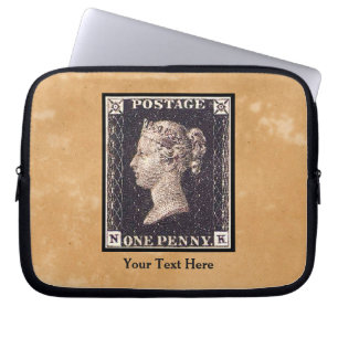 Penny Black Postage Frimärke Laptop Fodral