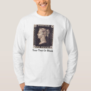 Penny Black Postage Frimärke Tee