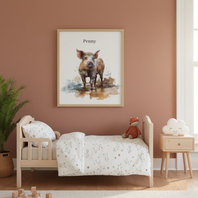 Penny den lekfulla smågrisen, specialbeställd poster (Skapare uppladdad)