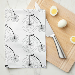 Penny Farthing Bicycle Design Kökshandduk