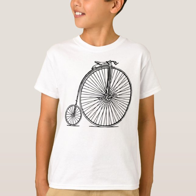 Penny Farthing - Black T-shirt (Framsida)