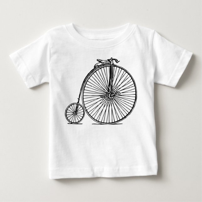 Penny Farthing - Black T-shirt (Framsida)