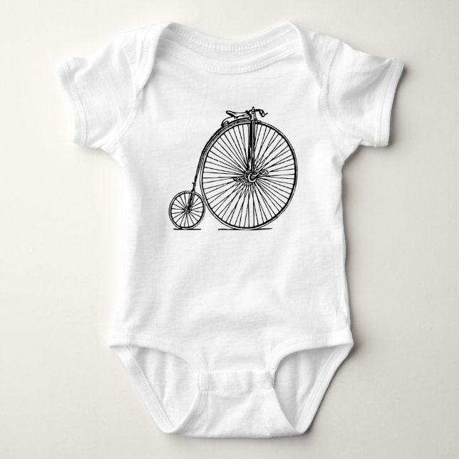 Penny Farthing - Black T-shirt (Framsida)