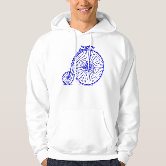 Penny Farthing - Blue Hoodie (Framsida)