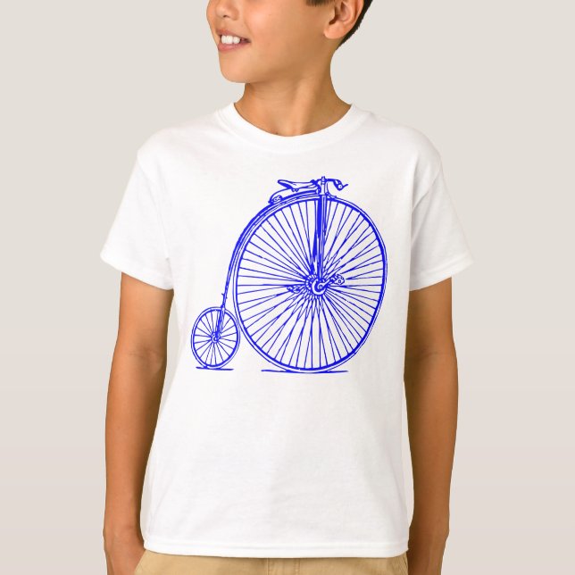 Penny Farthing - Blue T Shirt (Framsida)