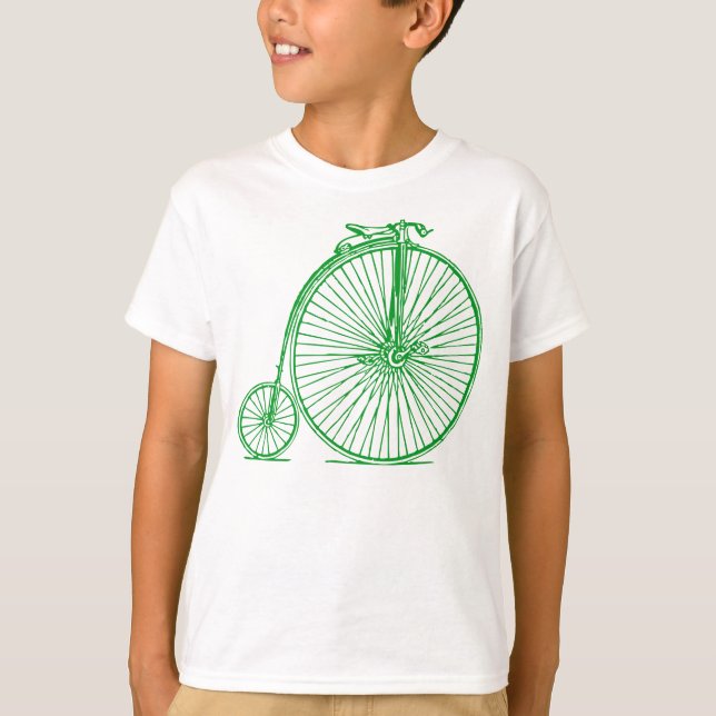 Penny Farthing - Grass Grönt Tee (Framsida)