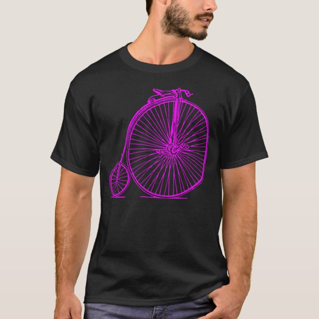 Penny Farthing - Magenta T-shirt (Framsida)
