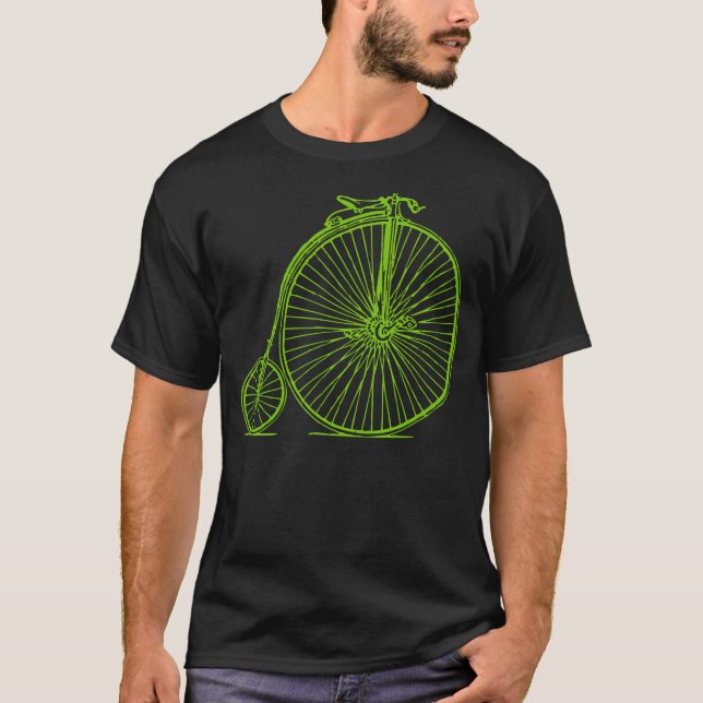 Penny Farthing - Martian Grönt T-shirt (Framsida)