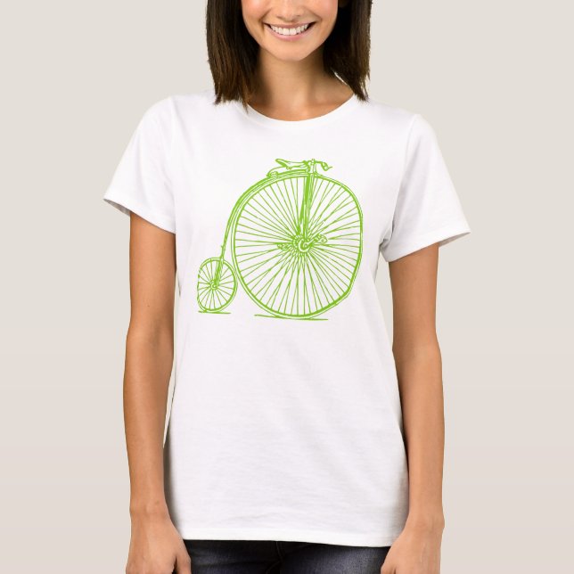 Penny Farthing - Martian Grönt T-shirt (Framsida)