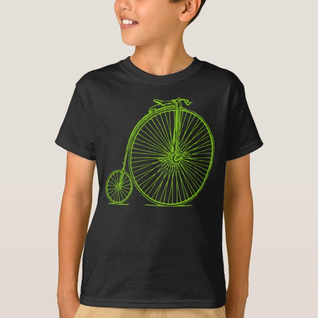 Penny Farthing - Martian Grönt T Shirt (Framsida)