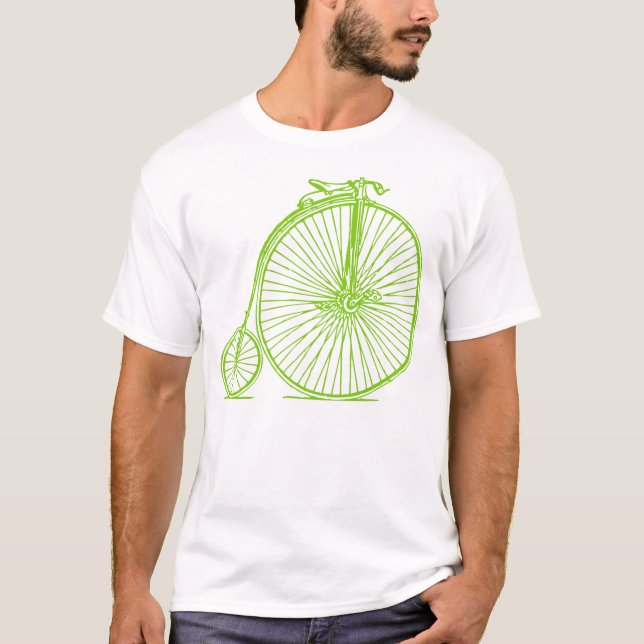 Penny Farthing - Martian Grönt Tee Shirt (Framsida)