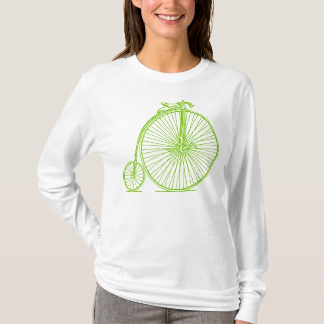 Penny Farthing - Martian Grönt Tee Shirt (Framsida)