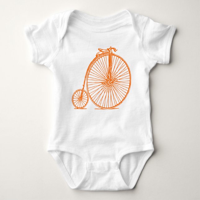 Penny Farthing - Orange T-shirt (Framsida)