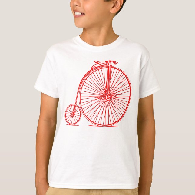 Penny Farthing - Red T-shirt (Framsida)