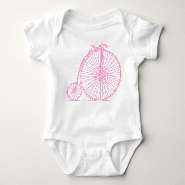 Penny Farthing - Rosa T Shirt (Framsida)