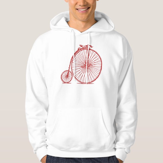 Penny Farthing - Ruby Red Sweatshirt Med Luva (Framsida)