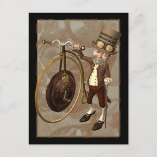 Penny Farthing Steampunk Vykort