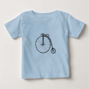 Penny Farthing Vintage Bicycle Illustration T-shirt