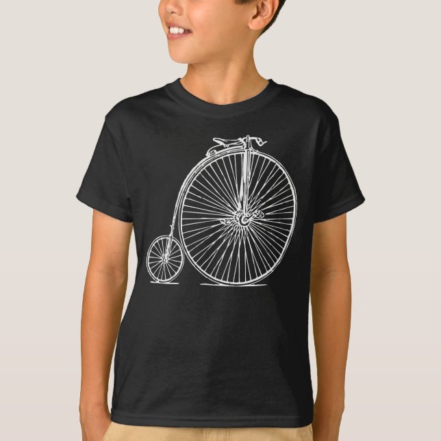 Penny Farthing - White Tee Shirt (Framsida)