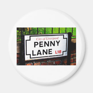 Penny lane Liverpool England-tecken Magnet