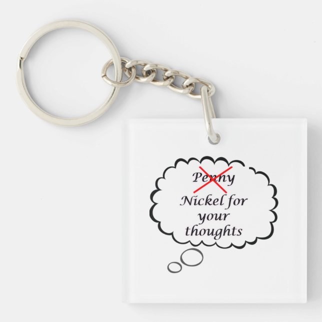 Penny/Nickel Thought Acrylic Keychain (Framsidan)