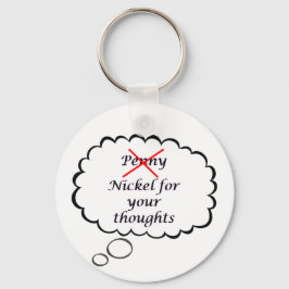 Penny/Nickel Thought Keychain Nyckelring