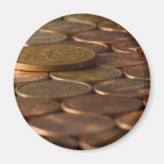 Penny Pennies Mynt Money Magnet (Framsidan)