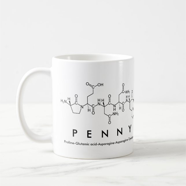 Penny peptide namn mugg (Vänster)