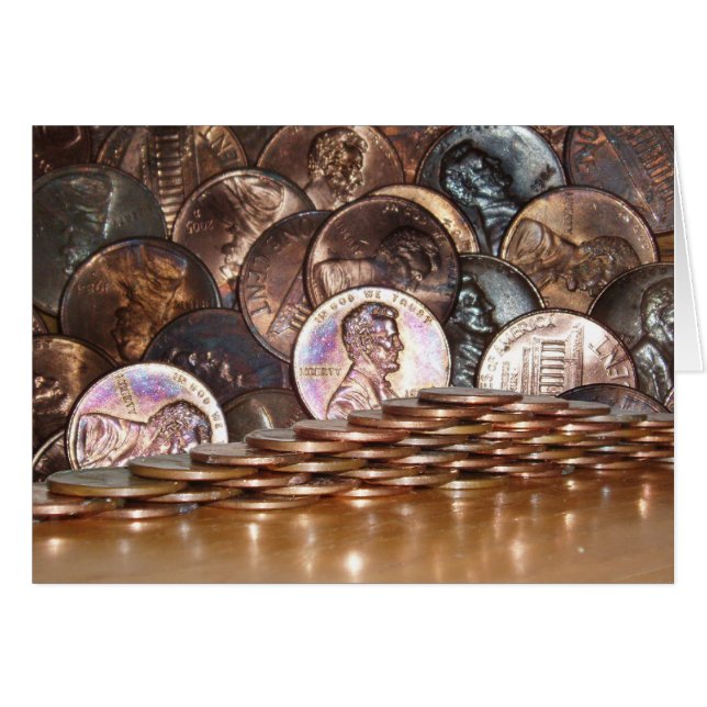 Penny Pyramid-kort Hälsningskort (Framsidan Horizontal)