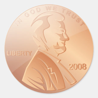 Penny Runt Klistermärke