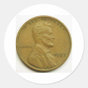 penny runt klistermärke