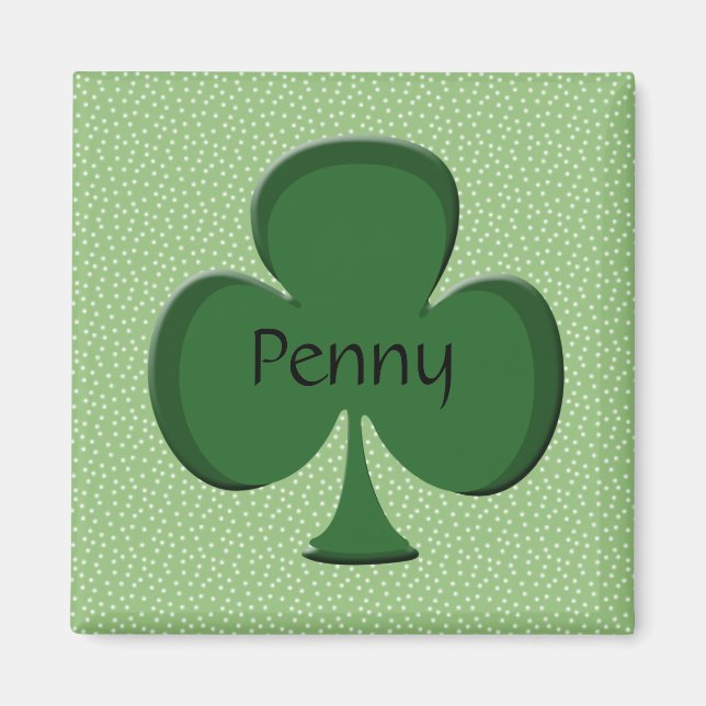Penny Shamrock Namn Magnet (Framsidan)