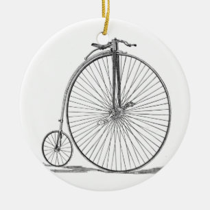 Pennyfarthing Julgransprydnad Keramik